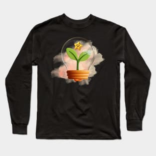 America Recycles Day design with cute lamp Long Sleeve T-Shirt